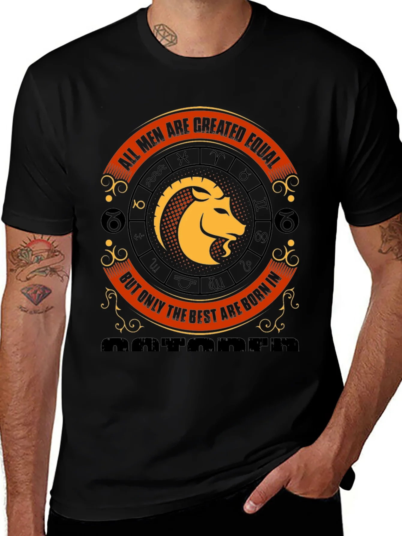 Zodiac Capricorn T-Shirt - All Men Are Created Equal