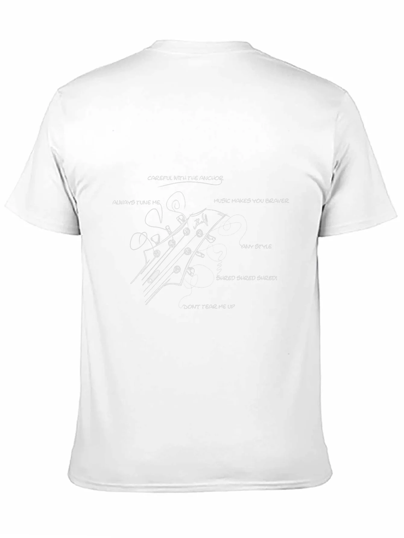 Guitar Headstock T-Shirt - Music Lover Tee
