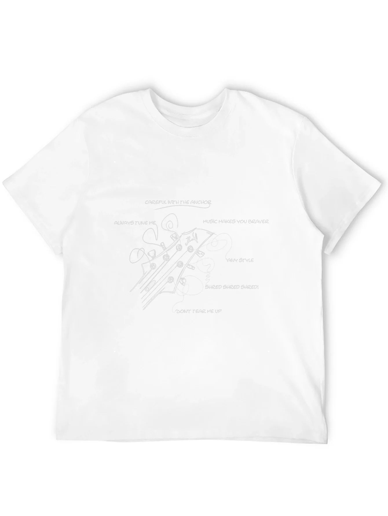 Guitar Headstock T-Shirt - Music Lover Tee