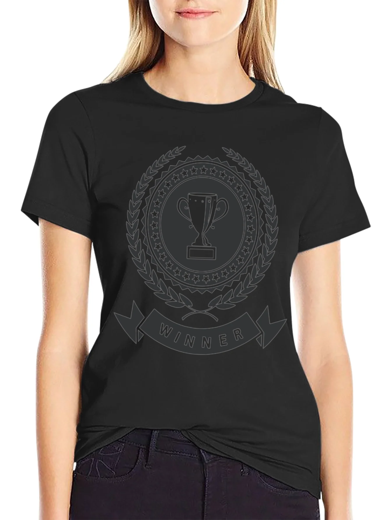 Winner Trophy Graphic T-Shirt - Stylish Champion Tee