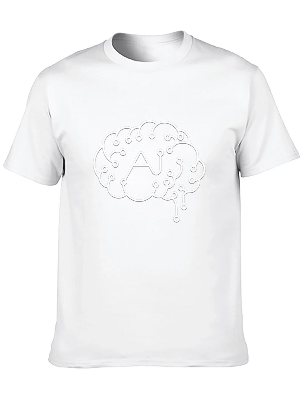 AI Brain Graphic Tee - Black