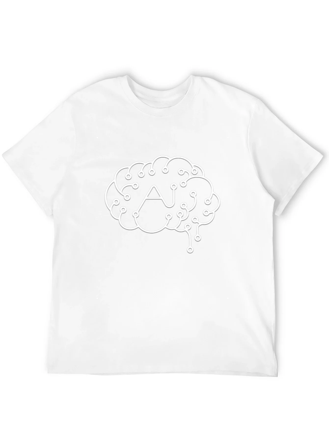 AI Brain Graphic Tee - Black