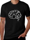 AI Brain Graphic Tee - Black