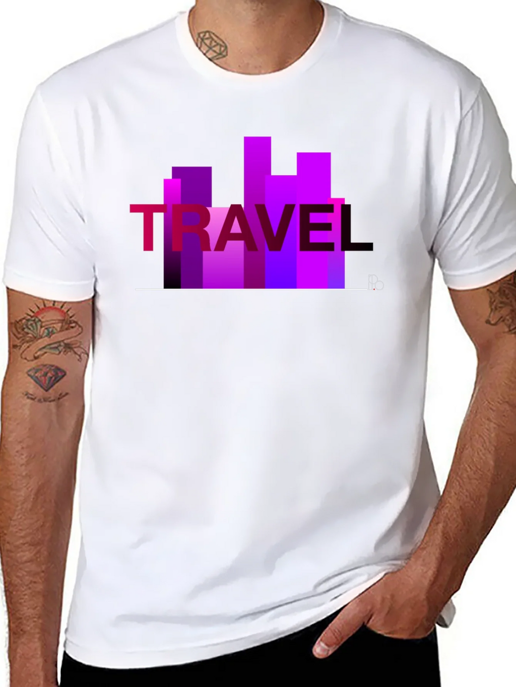 Travel Graphic T-Shirt - Cityscape Design
