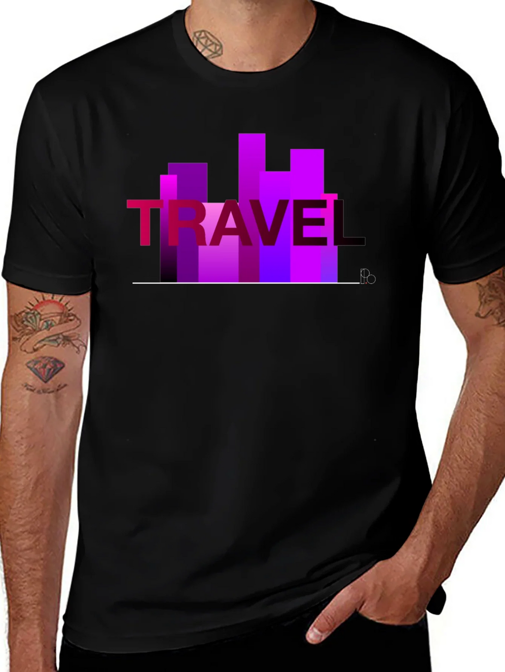 Travel Graphic T-Shirt - Cityscape Design
