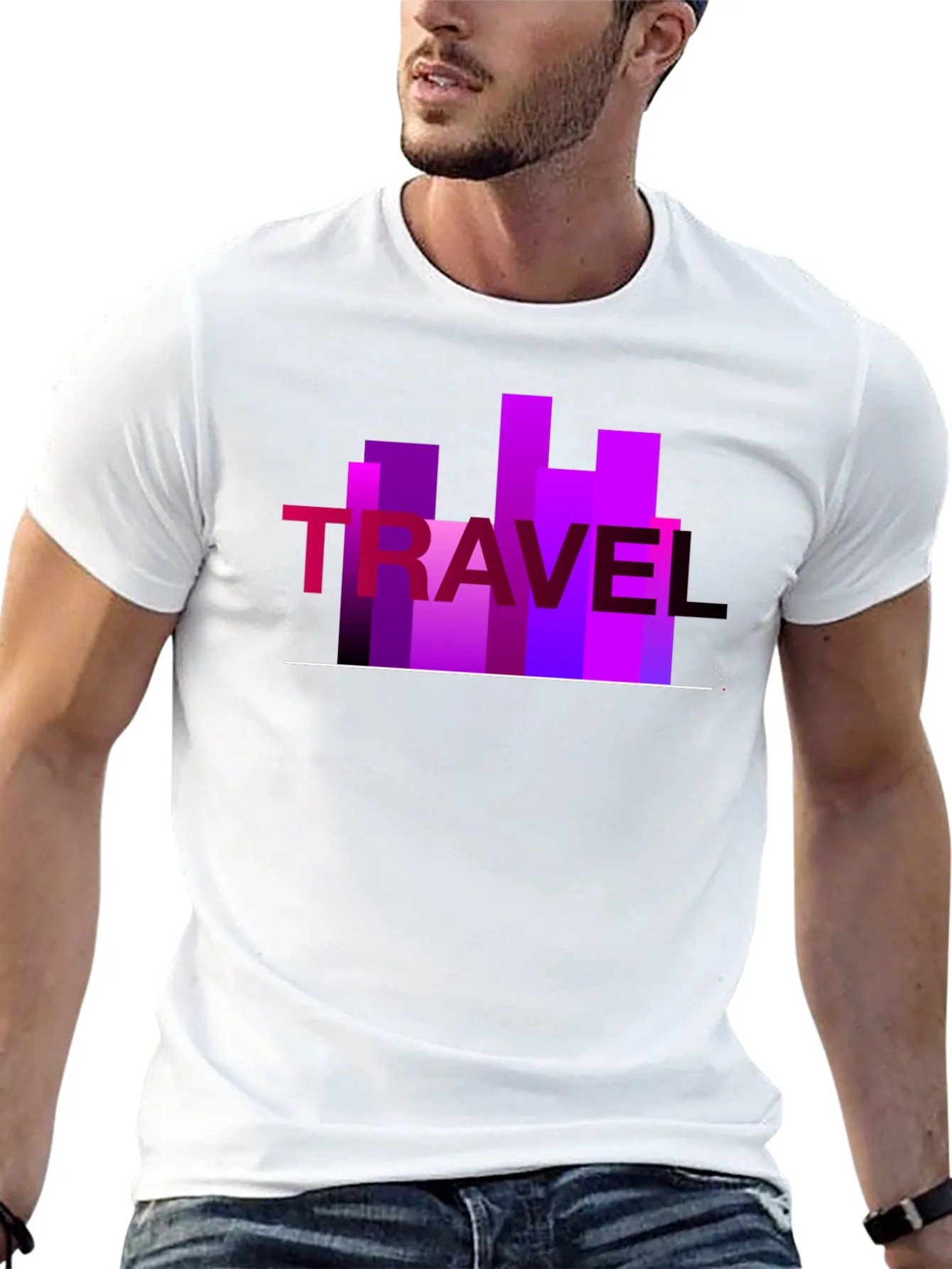 Travel Graphic T-Shirt - Cityscape Design