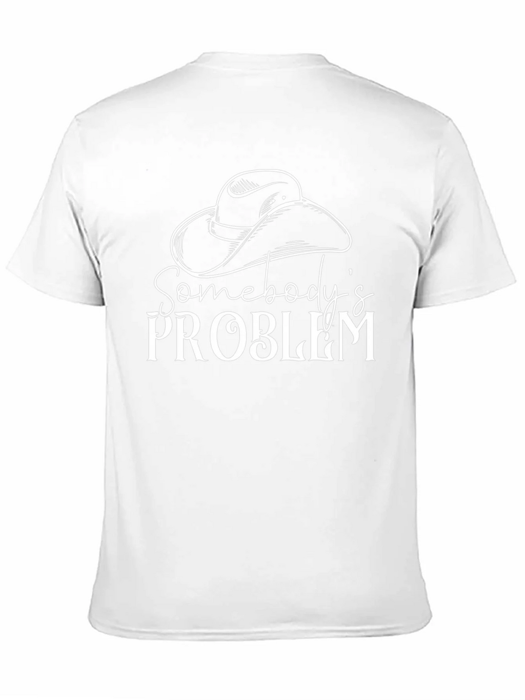 Somebodys Problem Graphic Tee - Black Cotton T-Shirt