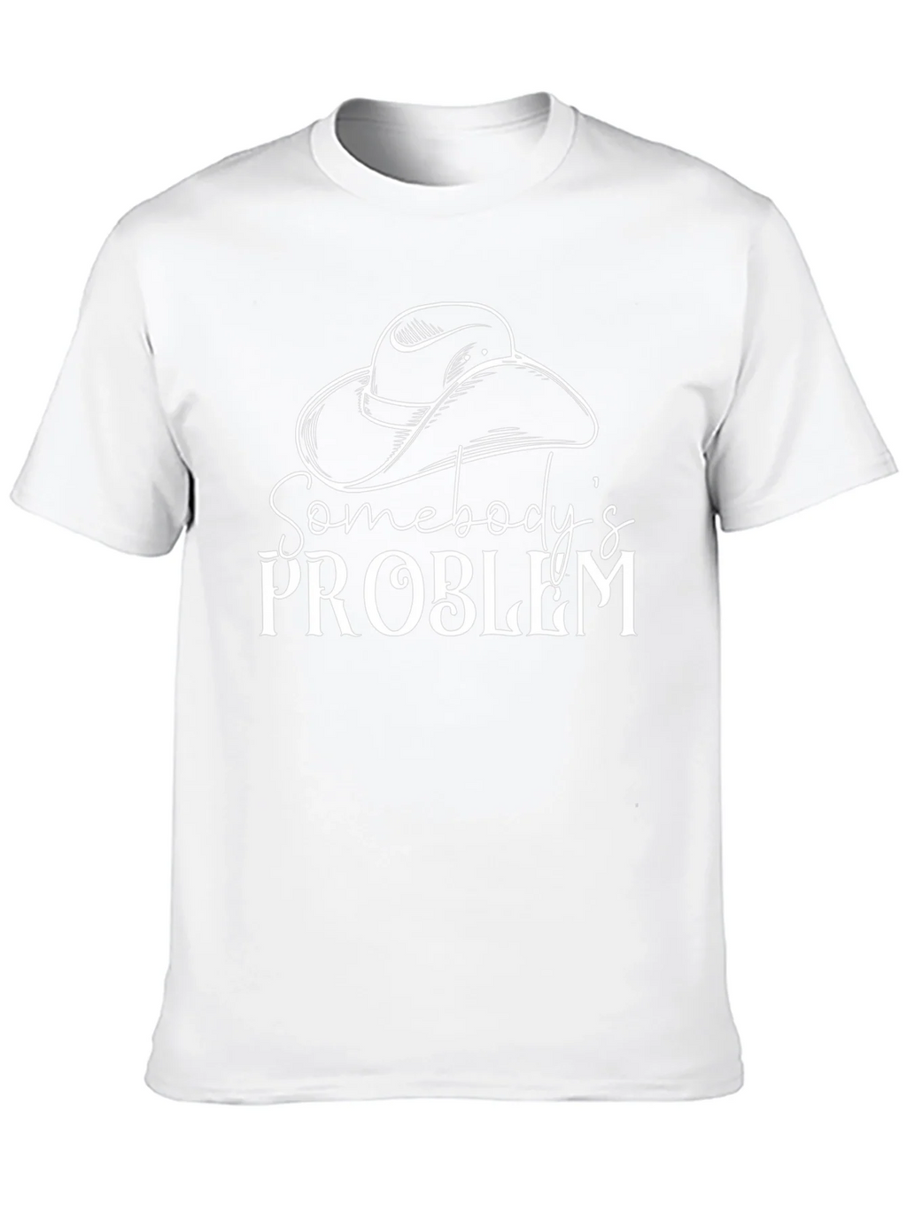 Somebodys Problem Graphic Tee - Black Cotton T-Shirt