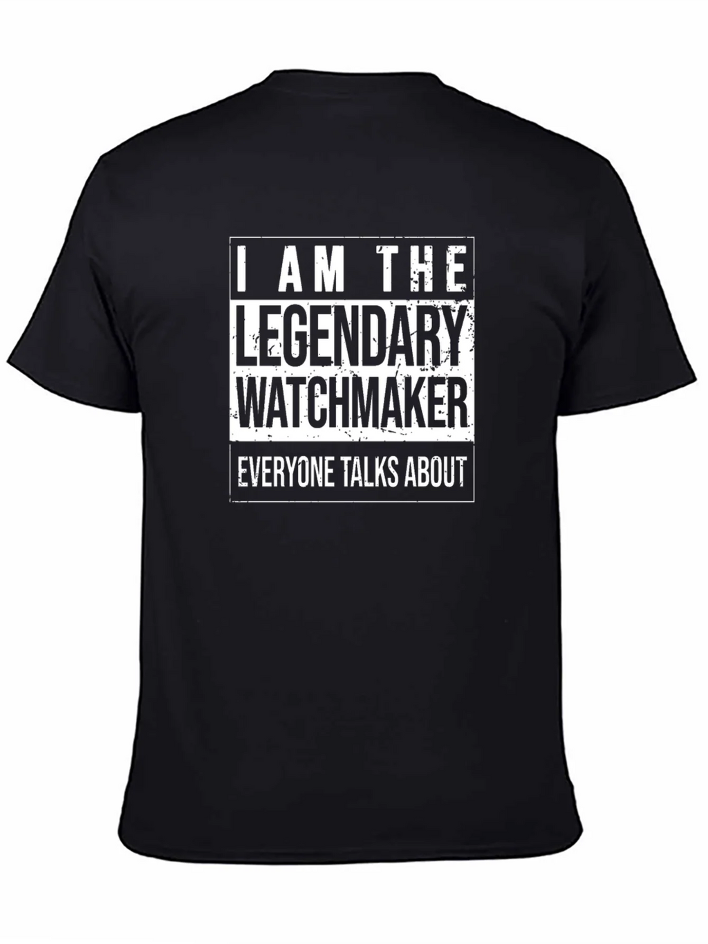 Legendary Watchmaker T-Shirt - Black Cotton Tee