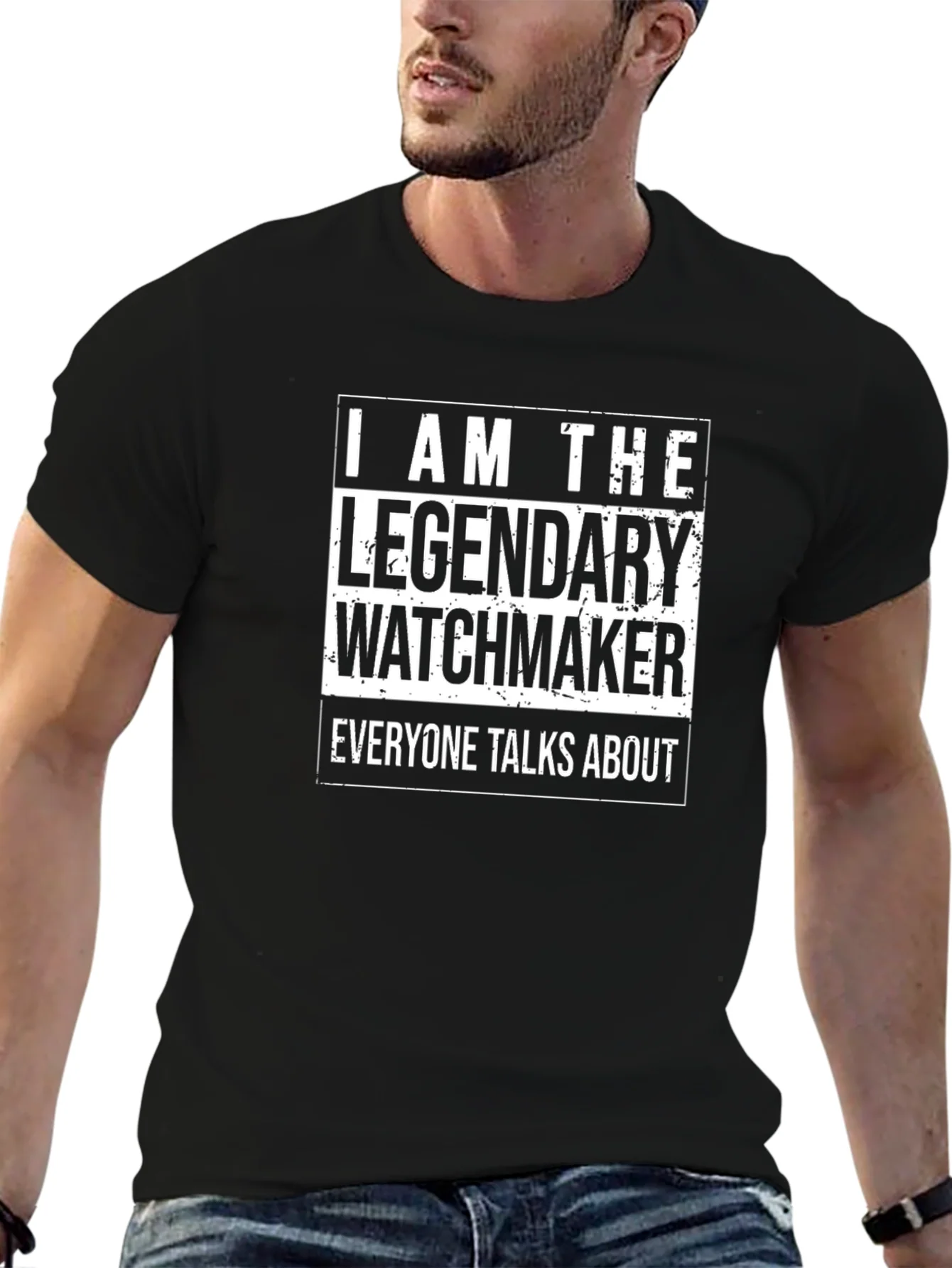Legendary Watchmaker T-Shirt - Black Cotton Tee