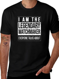 Legendary Watchmaker T-Shirt - Black Cotton Tee