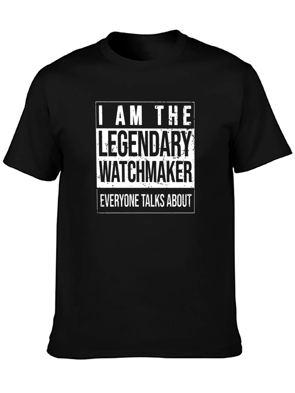 Legendary Watchmaker T-Shirt - Black Cotton Tee