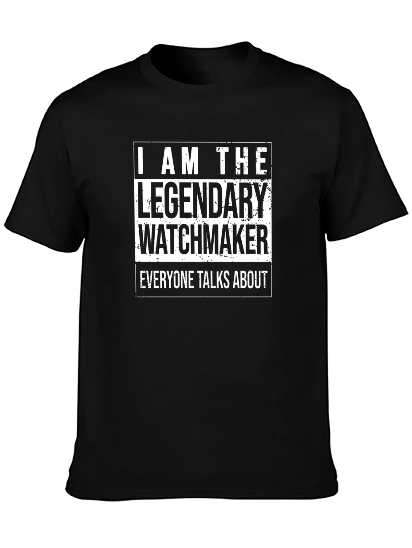 Legendary Watchmaker T-Shirt - Black Cotton Tee