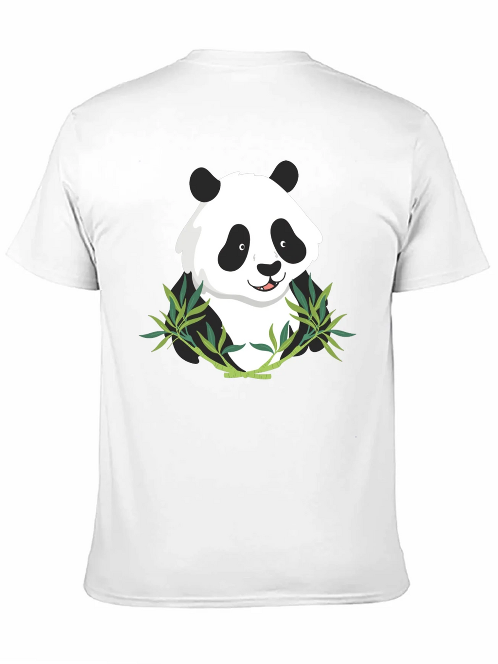 Panda Bamboo Graphic Tee - Mens Black T-Shirt