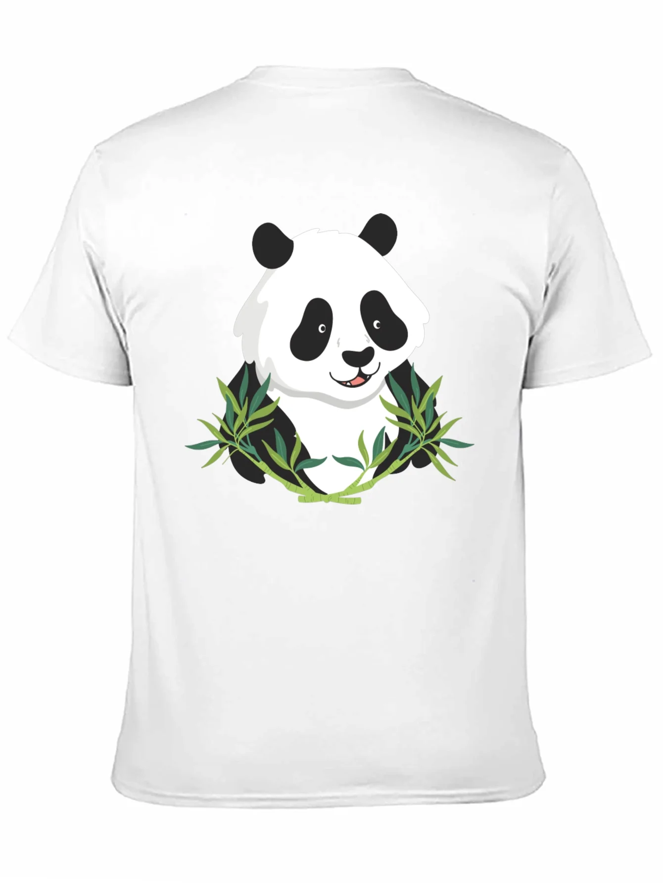 Panda Bamboo Graphic Tee - Mens Black T-Shirt