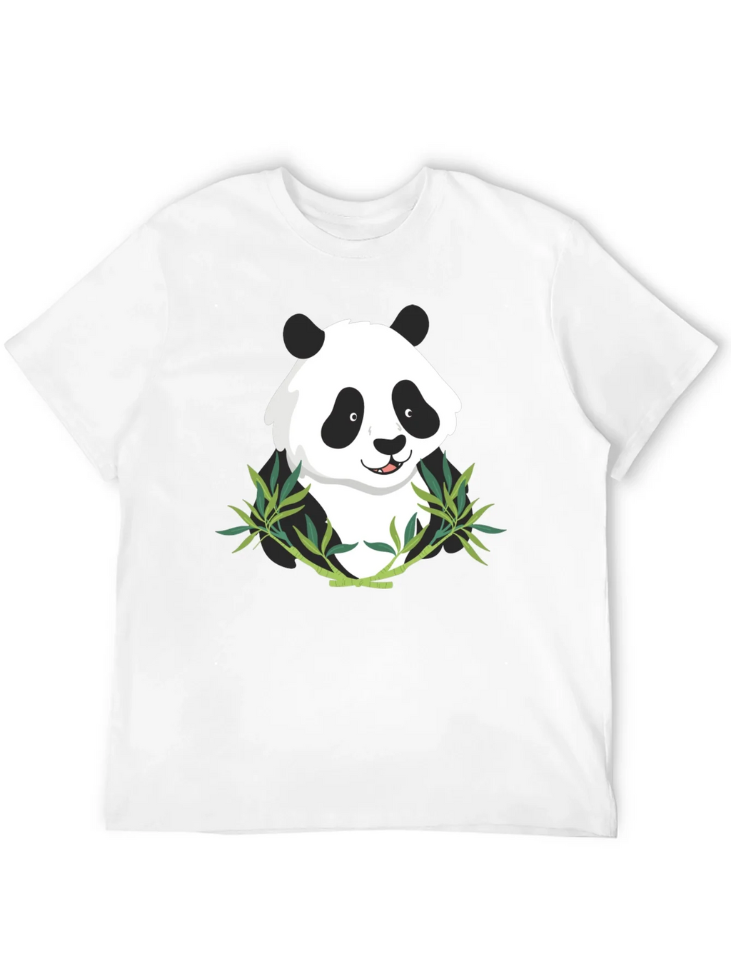 Panda Bamboo Graphic Tee - Mens Black T-Shirt
