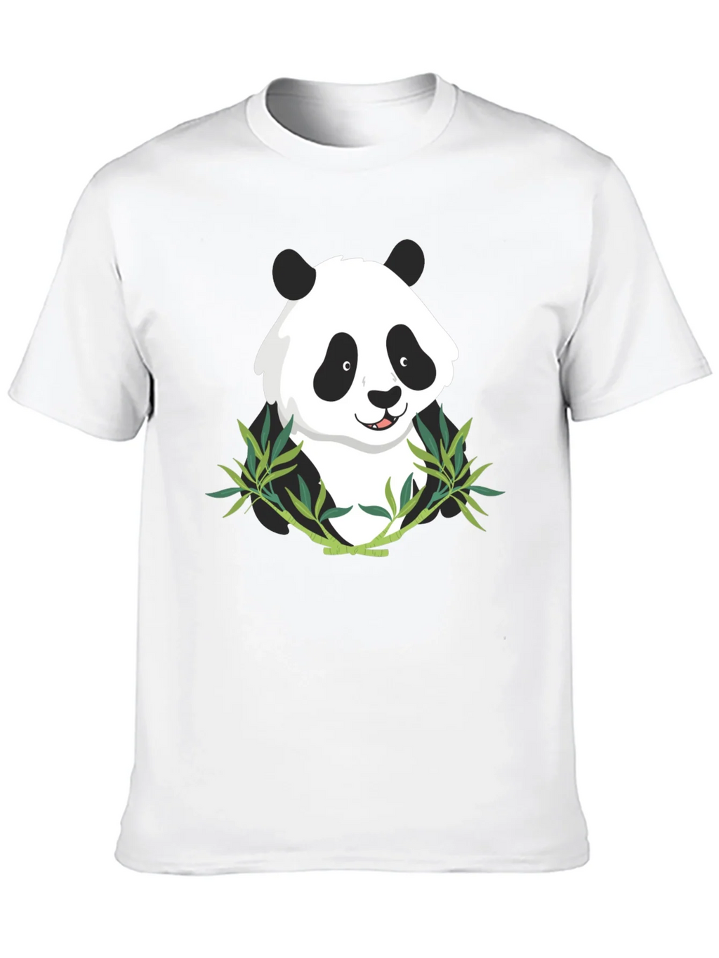 Panda Bamboo Graphic Tee - Mens Black T-Shirt