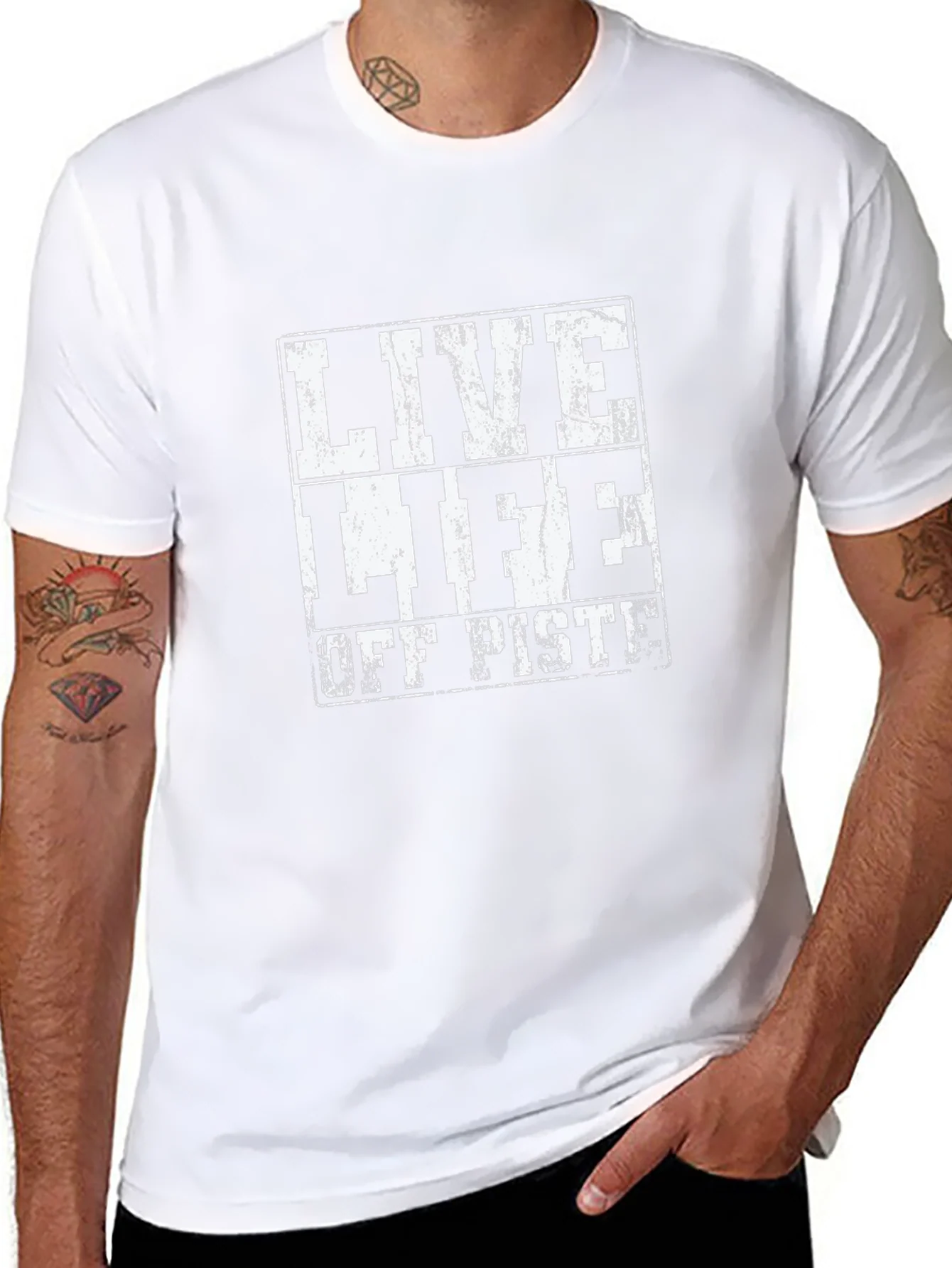 Live Life Off Piste Black T-Shirt