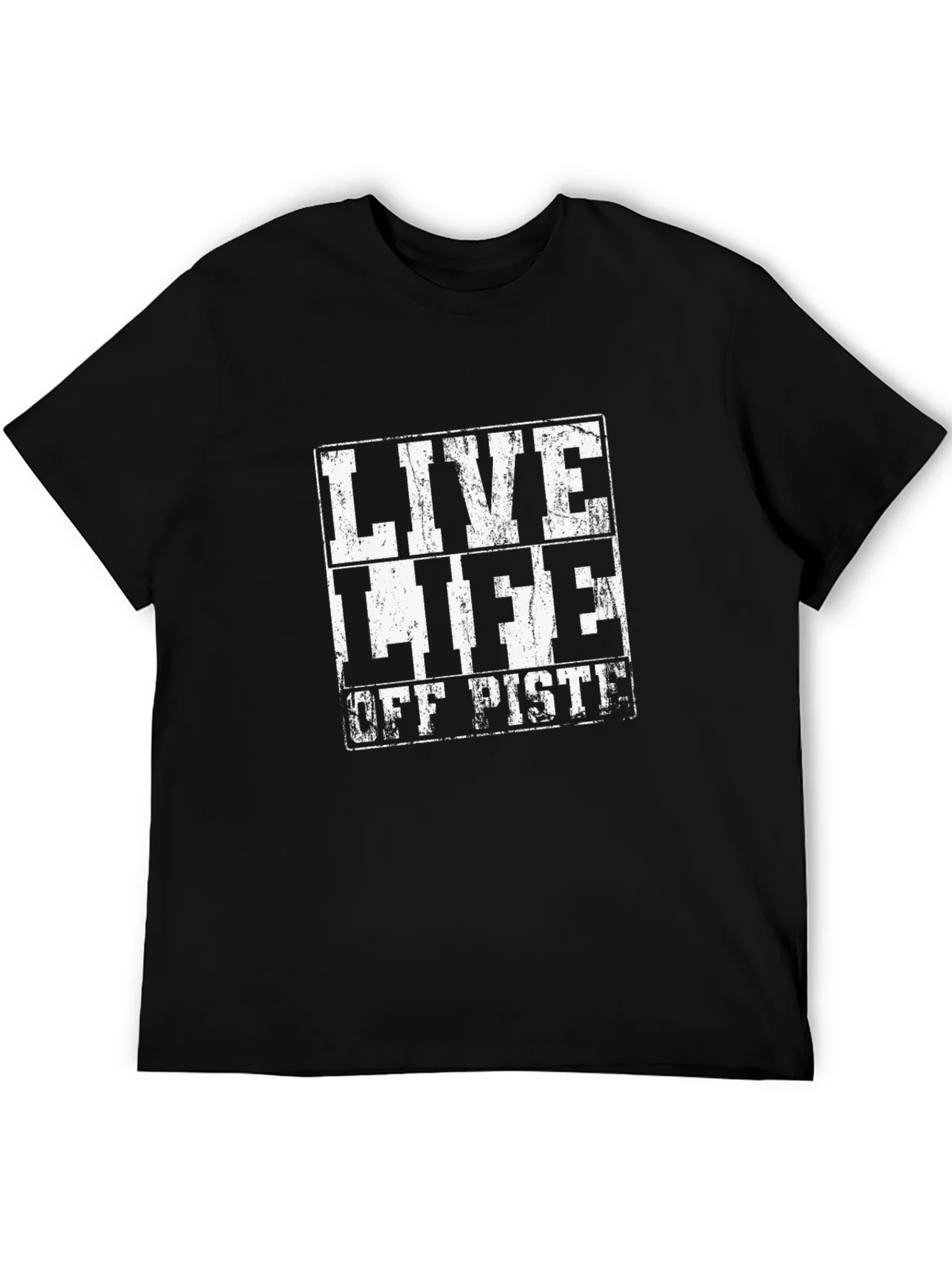 Live Life Off Piste Black T-Shirt