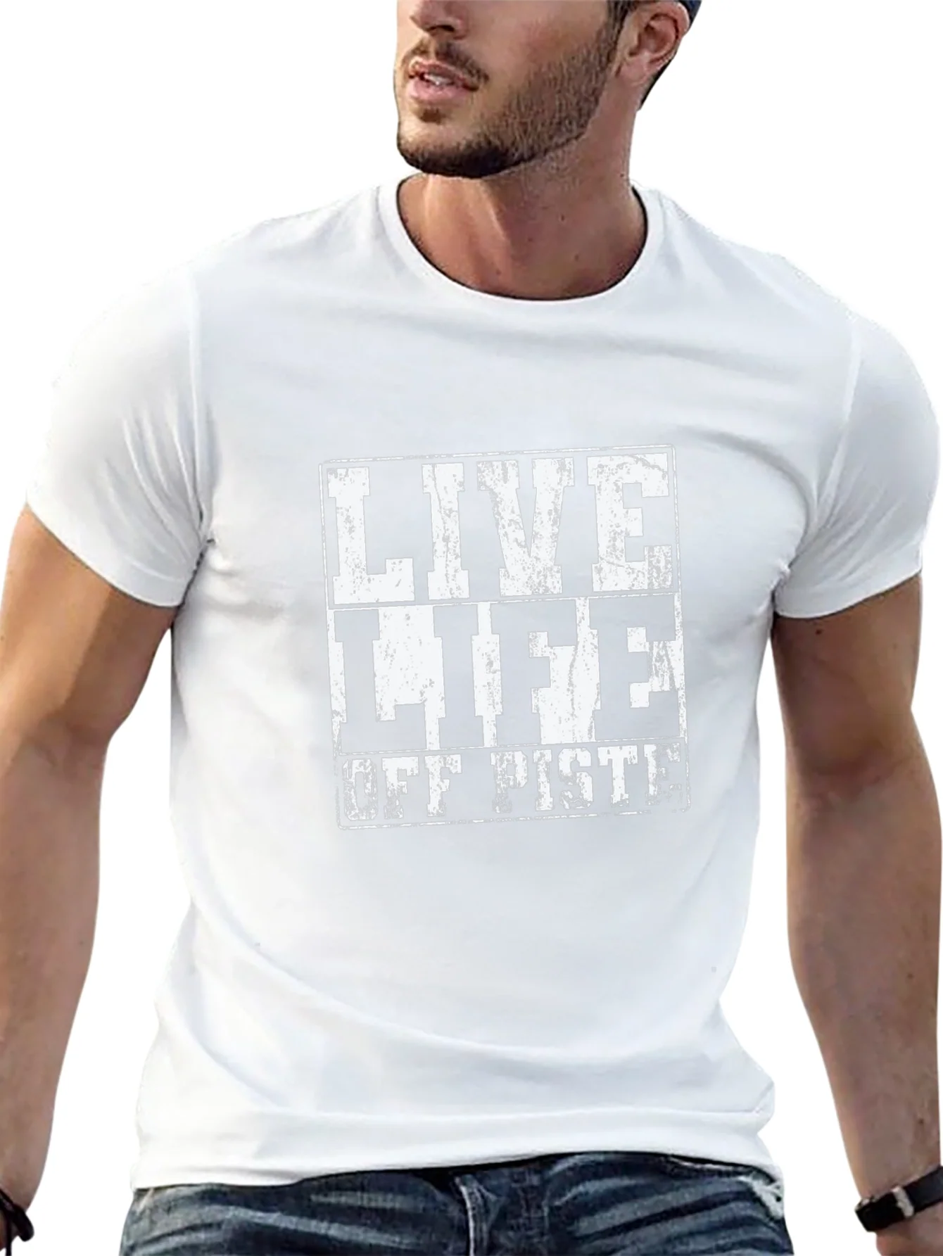 Live Life Off Piste Black T-Shirt