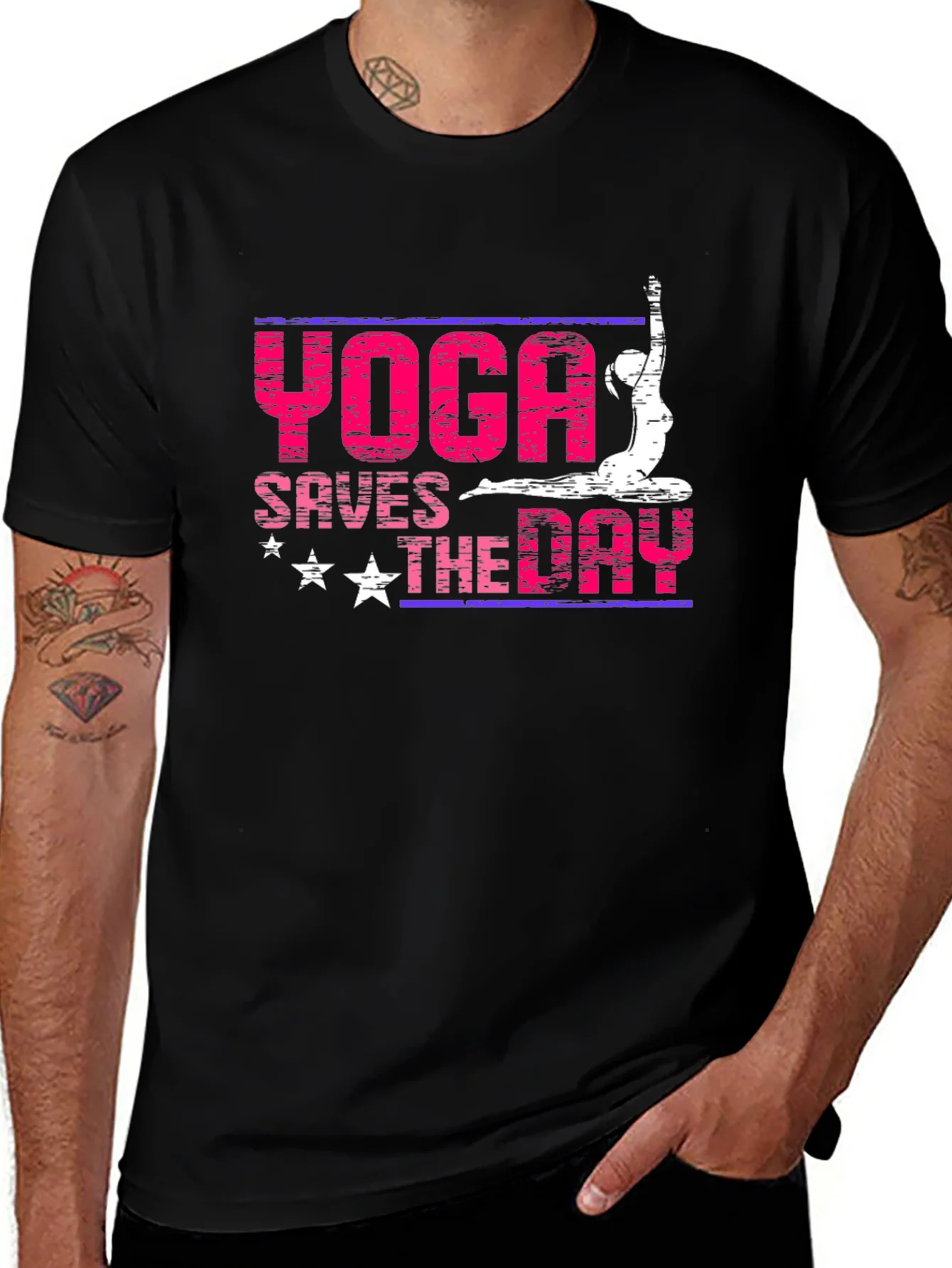 Yoga Saves The Day Graphic Tee