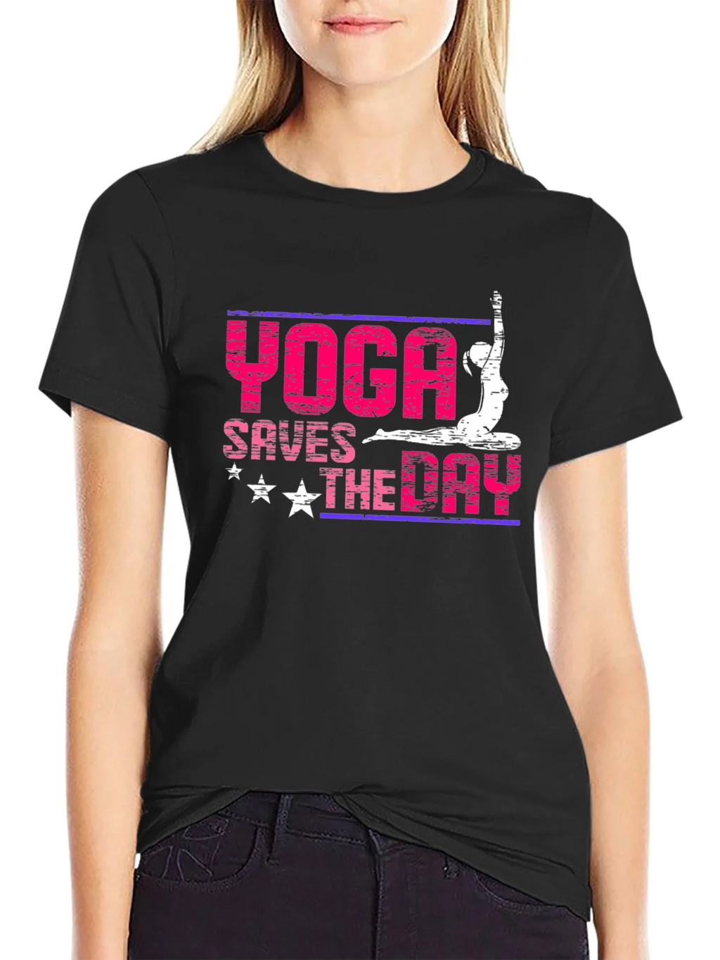 Yoga Saves The Day Graphic Tee