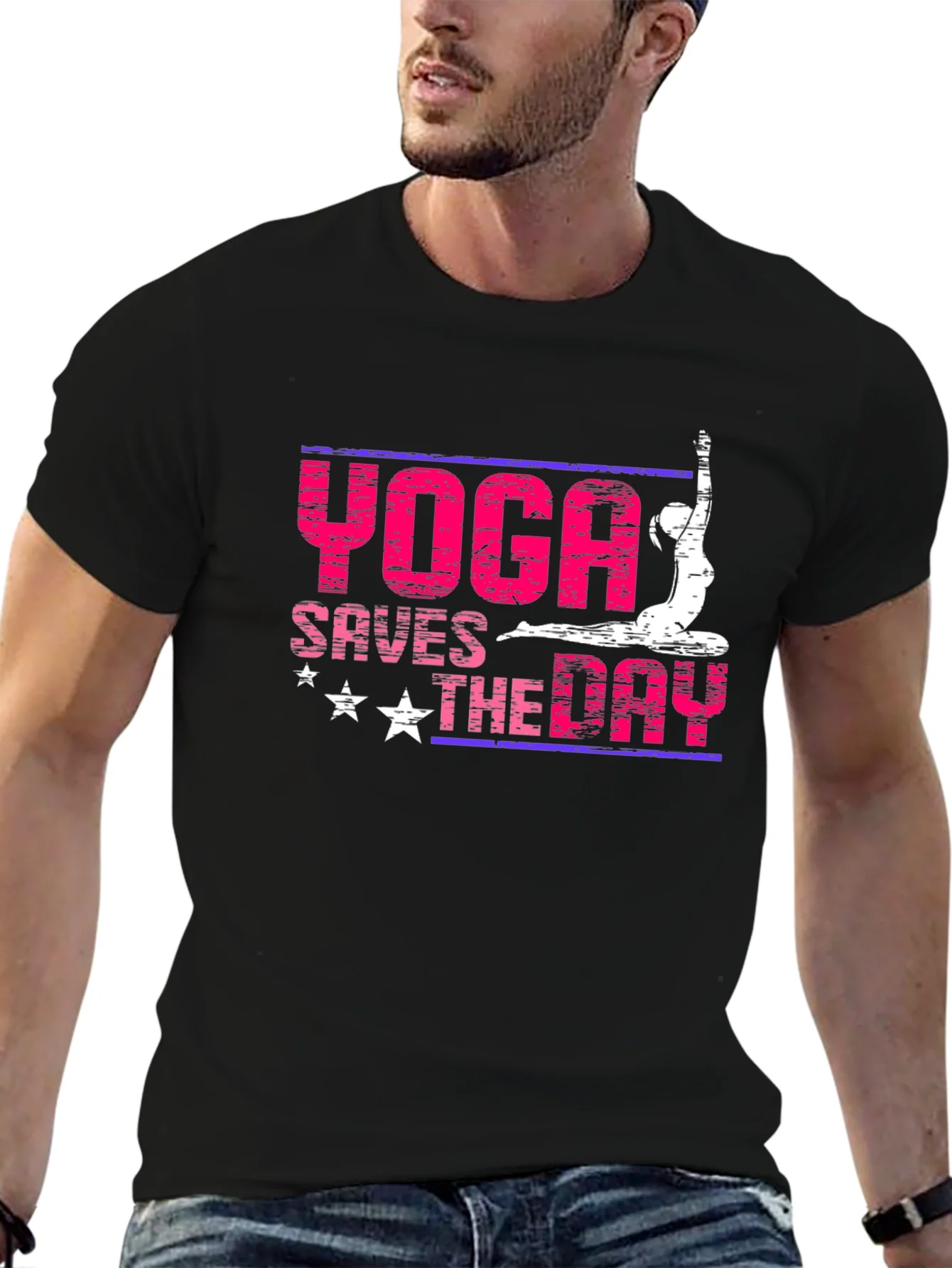 Yoga Saves The Day Graphic Tee