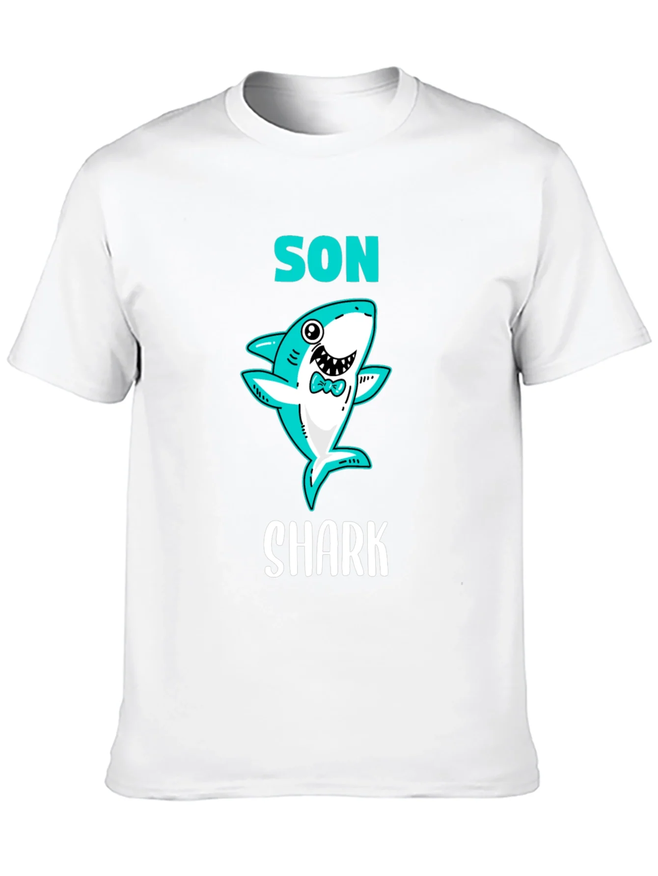 Son Shark T-Shirt - Cute Cartoon Graphic Tee