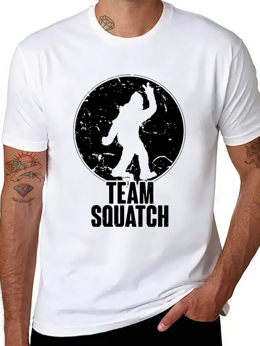 Team Squatch T-Shirt - Bigfoot Silhouette Tee