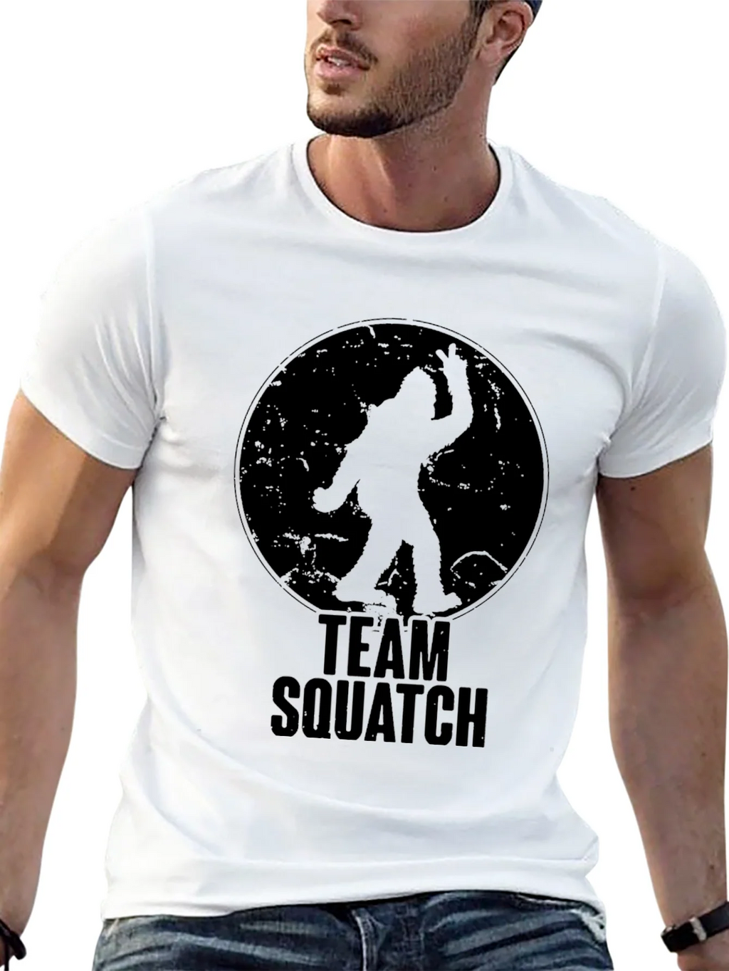 Team Squatch T-Shirt - Bigfoot Silhouette Tee