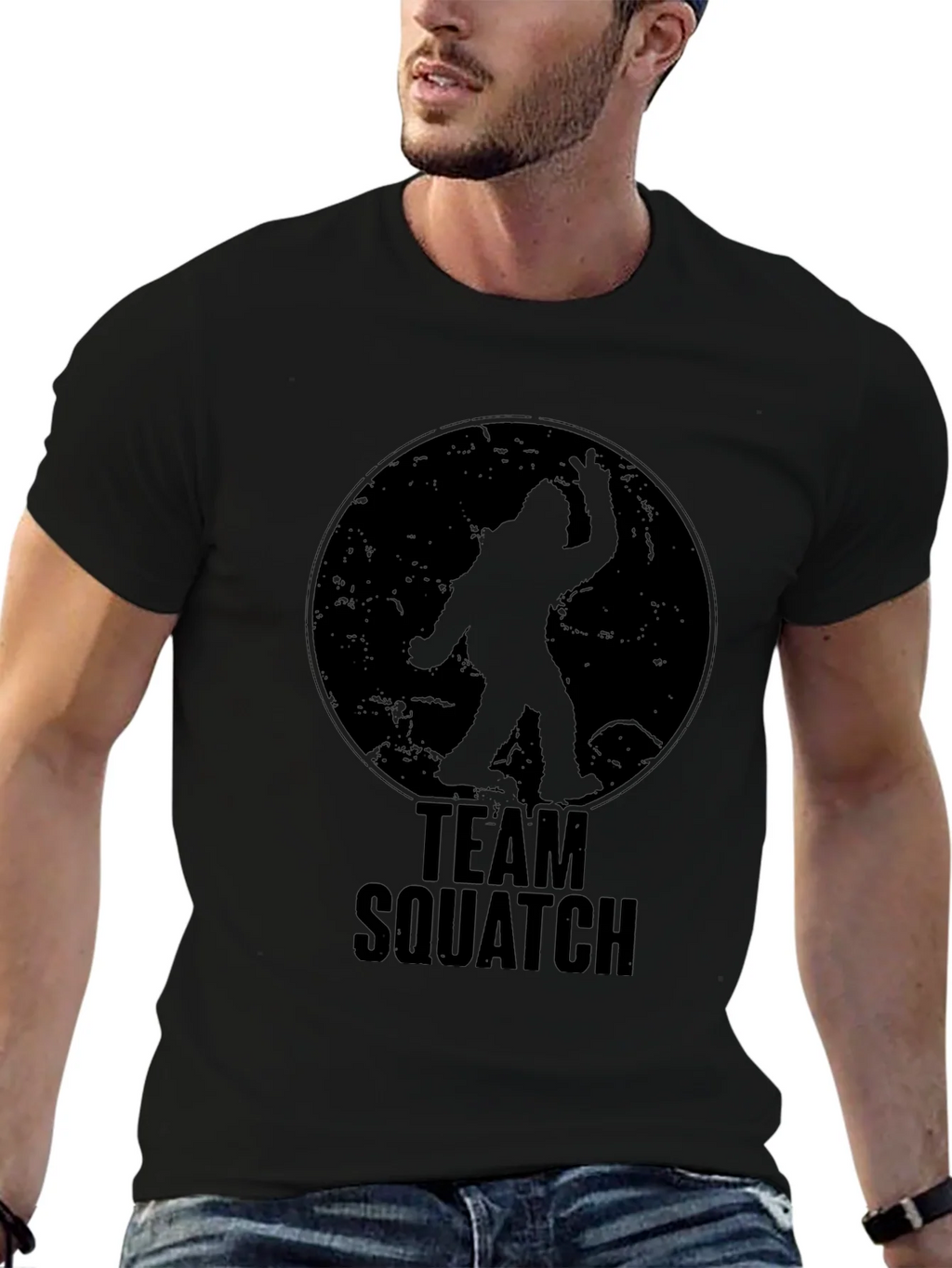 Team Squatch T-Shirt - Bigfoot Silhouette Tee