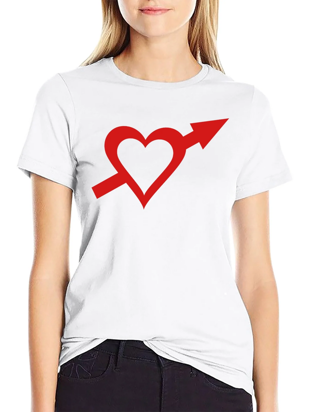 Heart Arrow Graphic Tee - Stylish Unisex T-Shirt