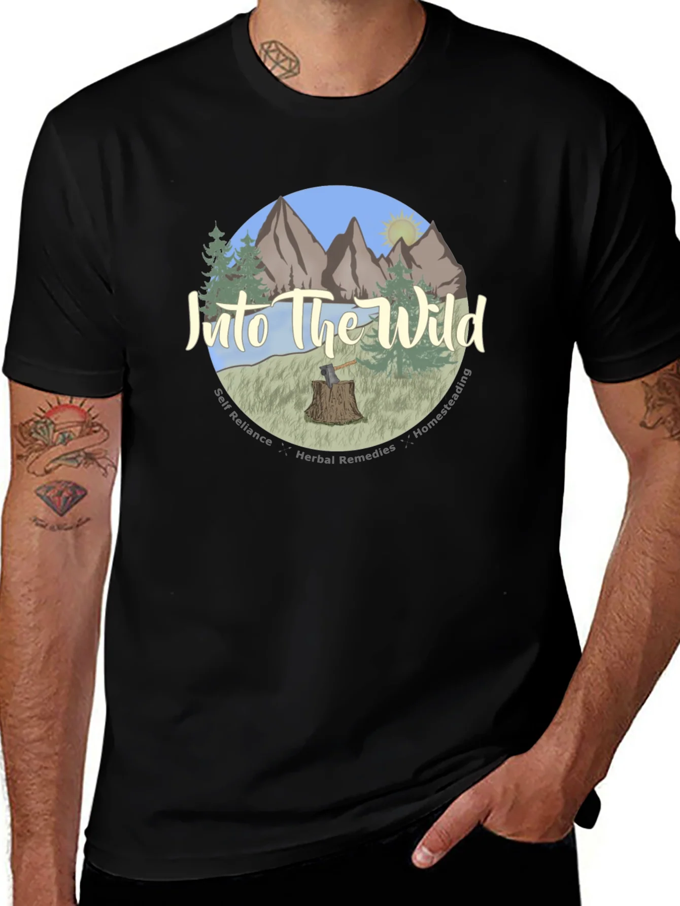 Into The Wild T-Shirt - Nature Adventure Tee