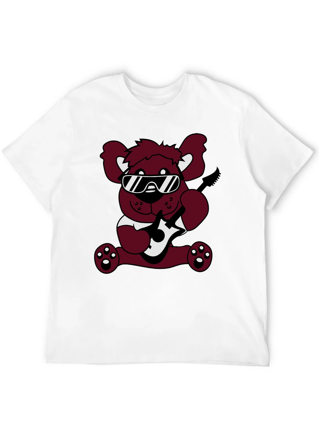 Cool Bear Graphic Tee - Black Cotton T-Shirt