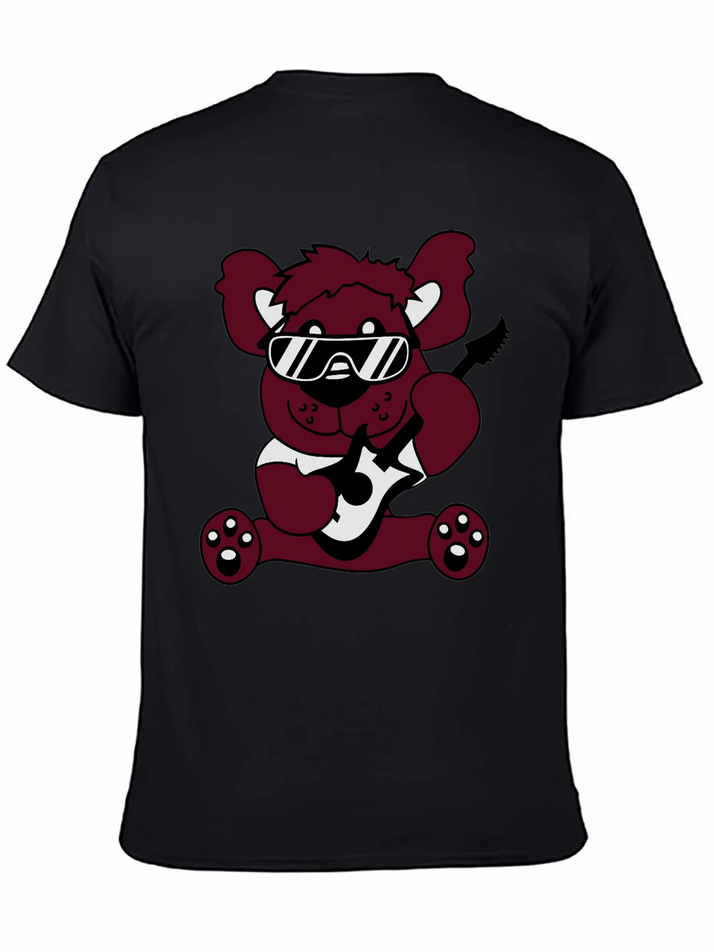 Cool Bear Graphic Tee - Black Cotton T-Shirt