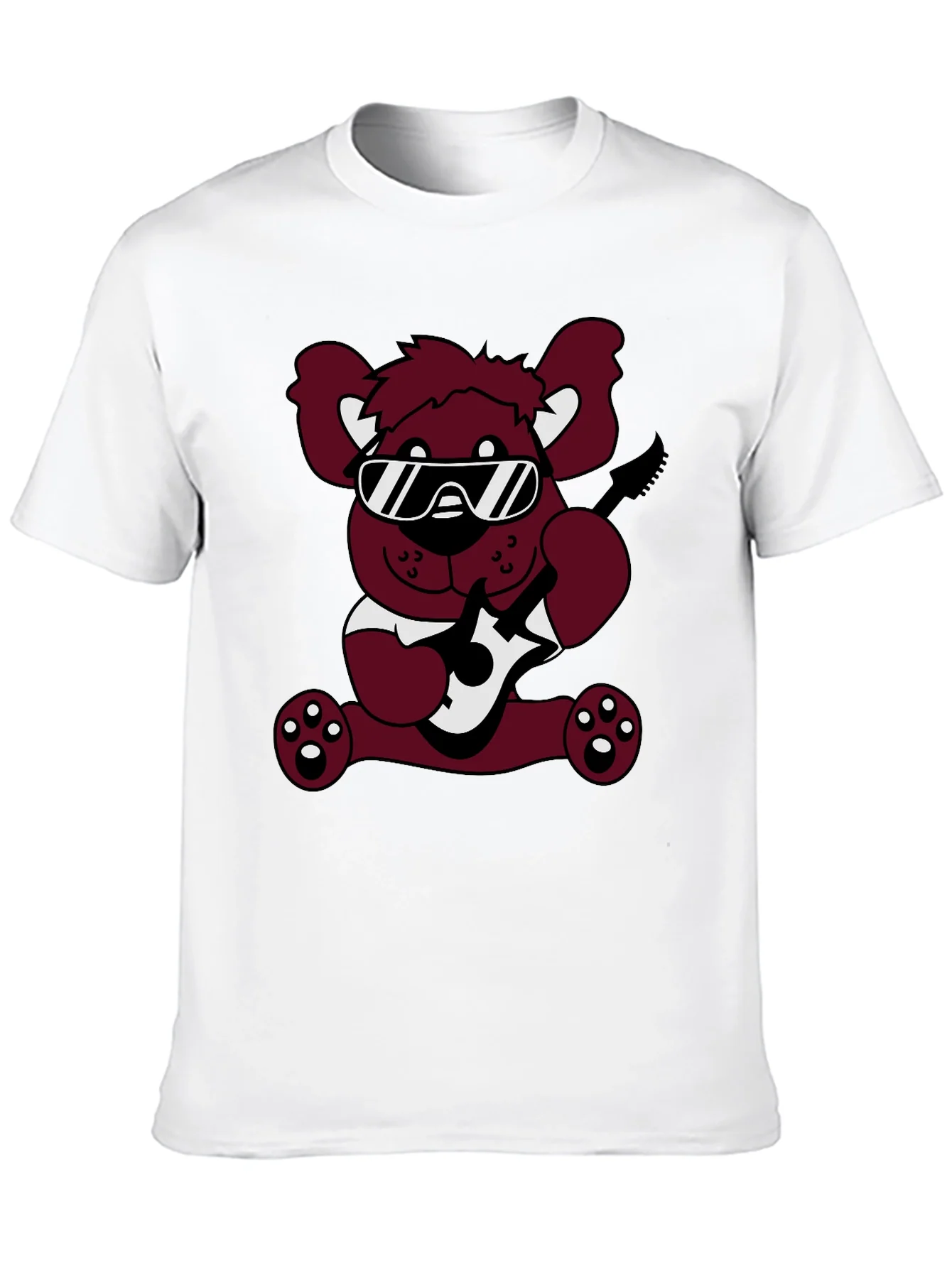 Cool Bear Graphic Tee - Black Cotton T-Shirt
