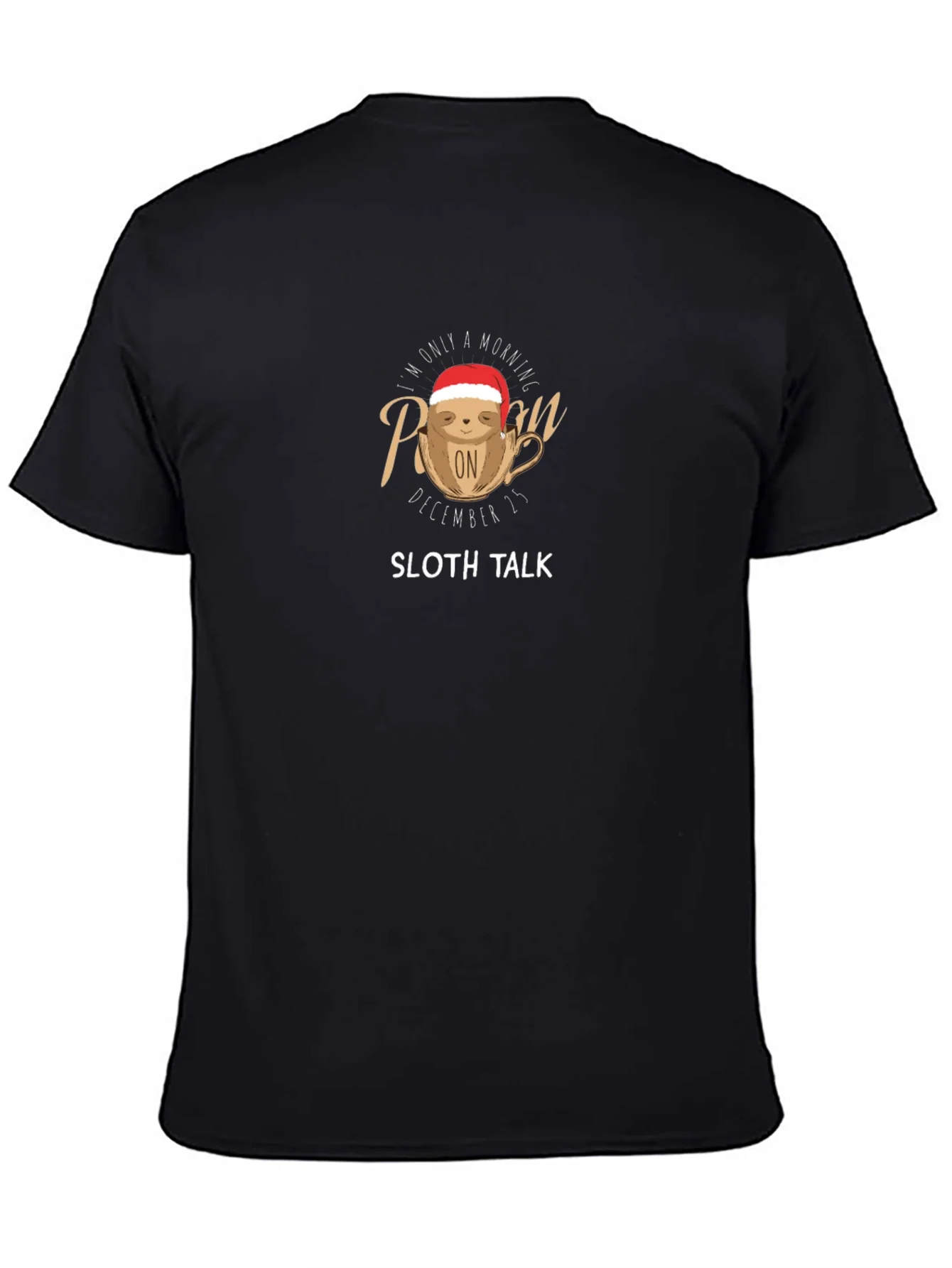 Morning Person Sloth Christmas T-Shirt