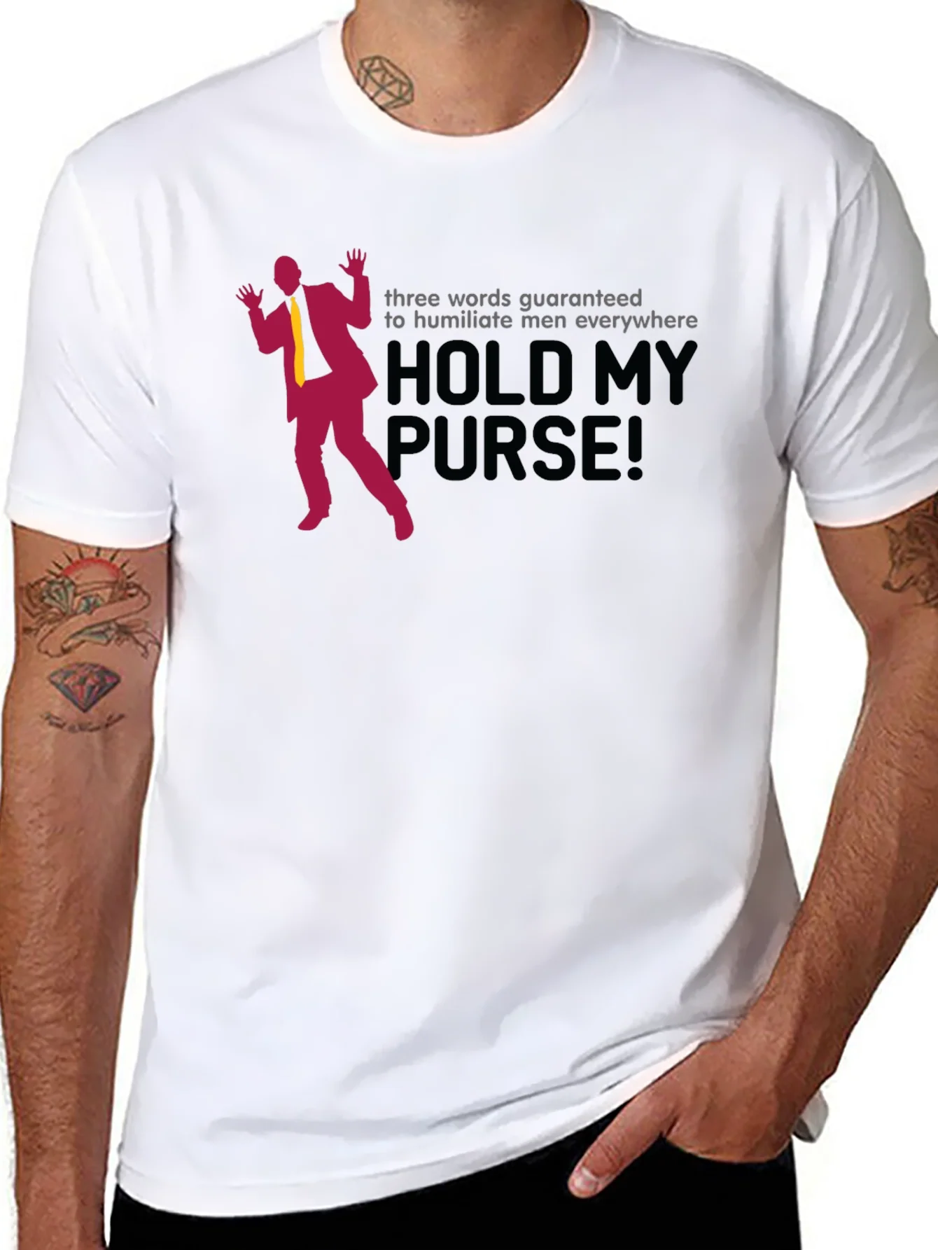 Hold My Purse Mens Graphic T-Shirt