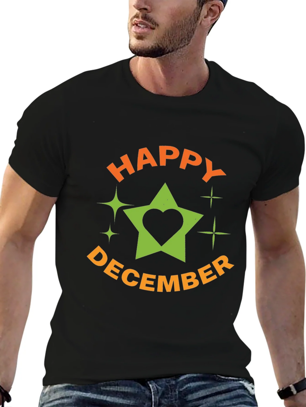 Festive Happy December Graphic T-Shirt
