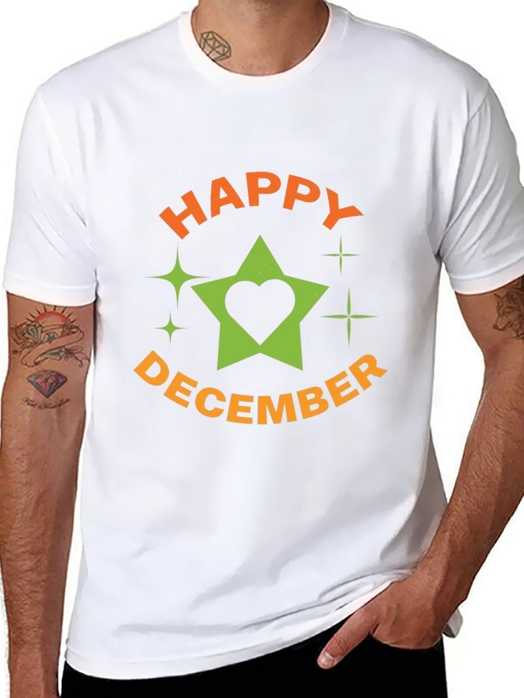 Festive Happy December Graphic T-Shirt