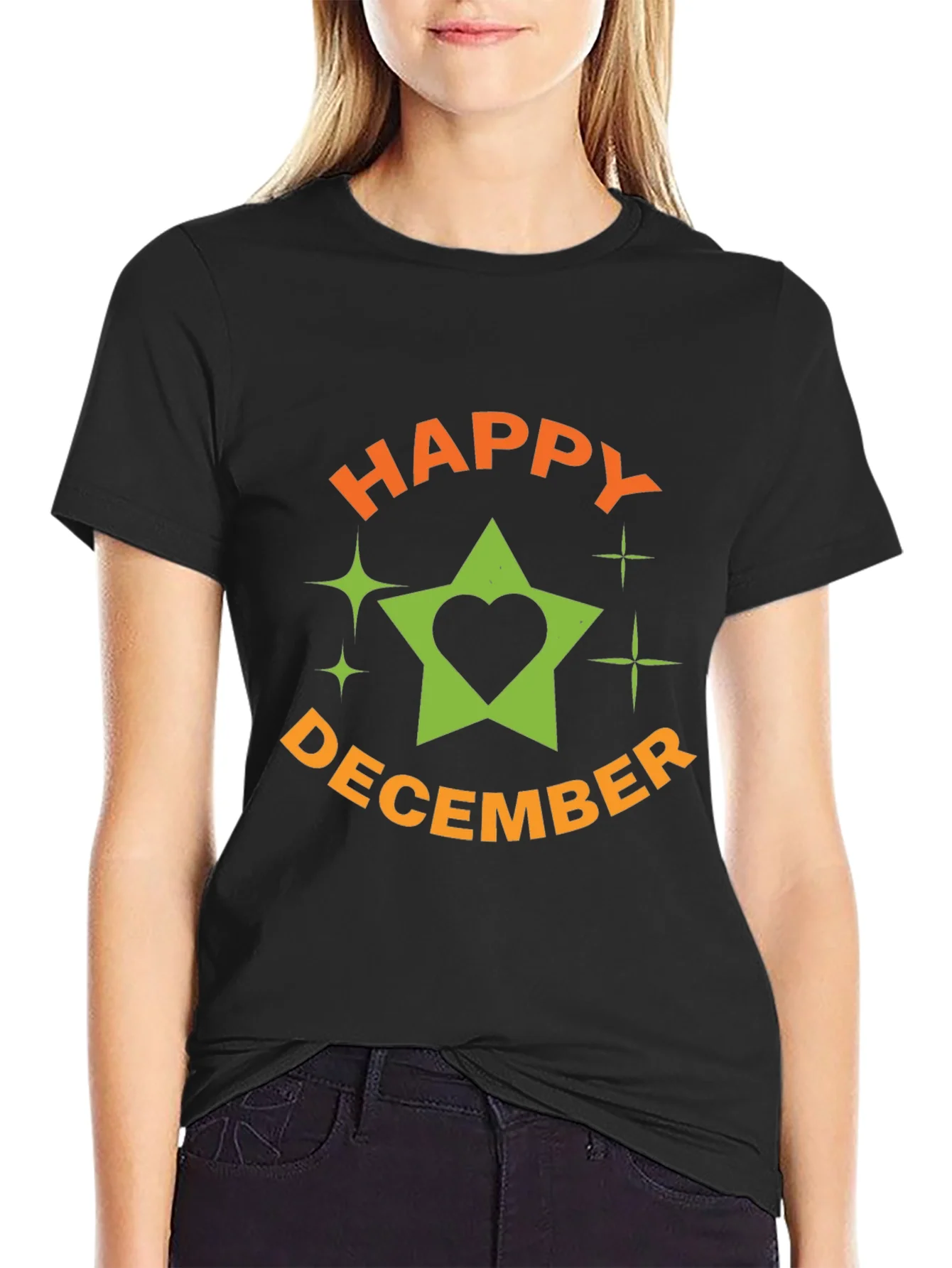 Festive Happy December Graphic T-Shirt