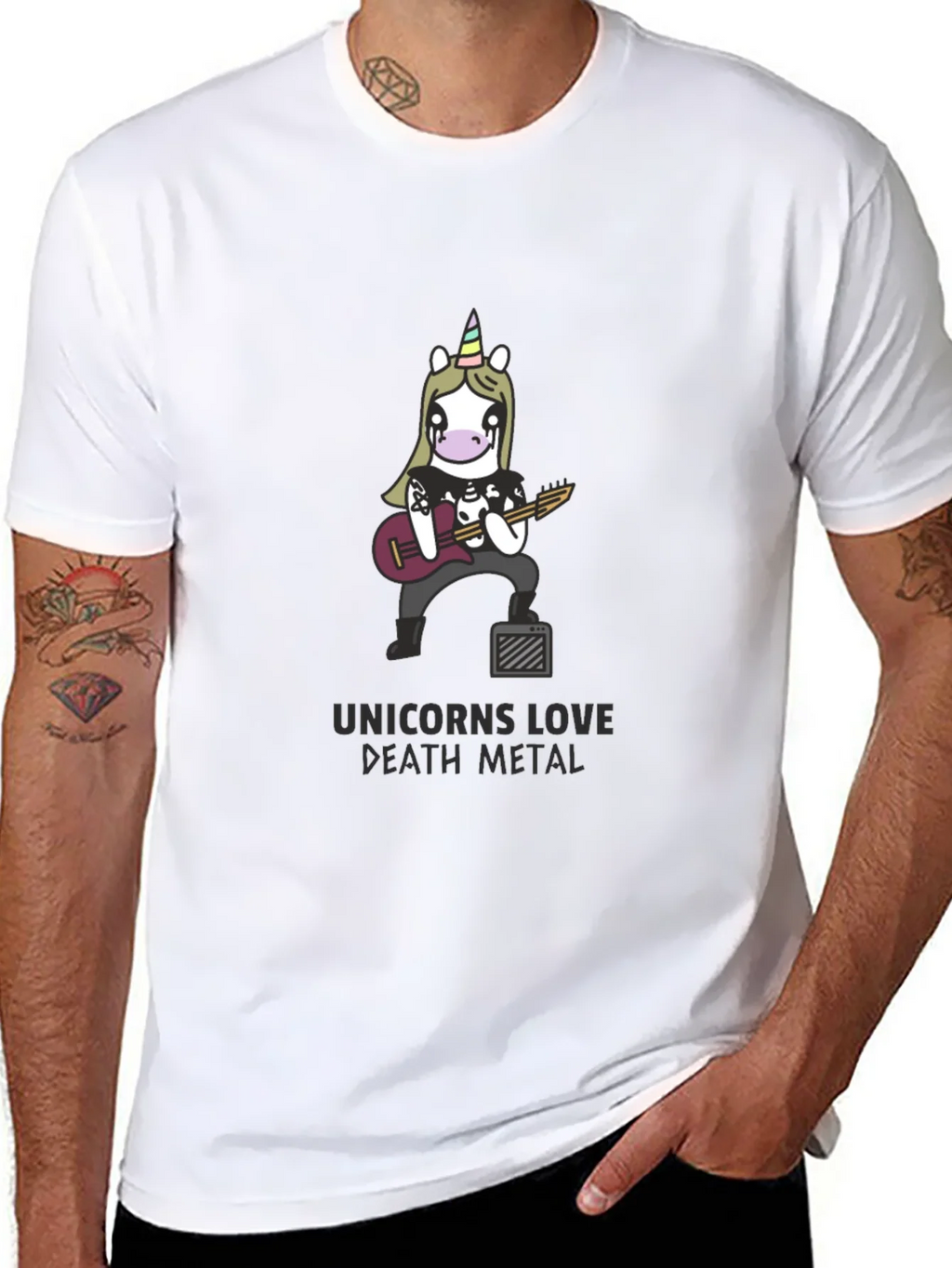 Unicorn Death Metal Black T-Shirt