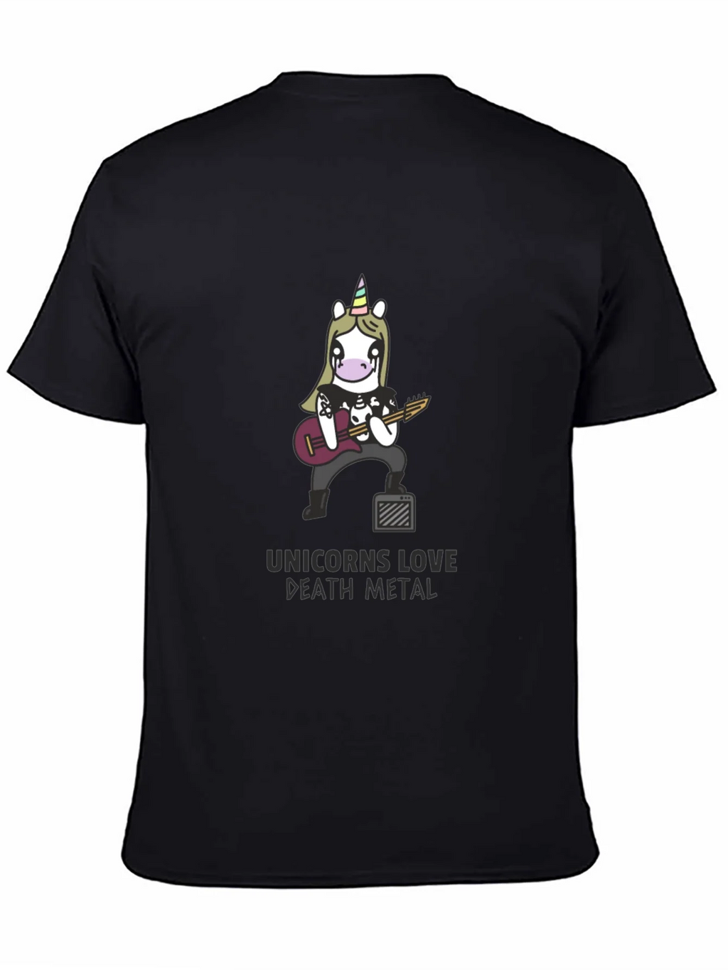Unicorn Death Metal Black T-Shirt