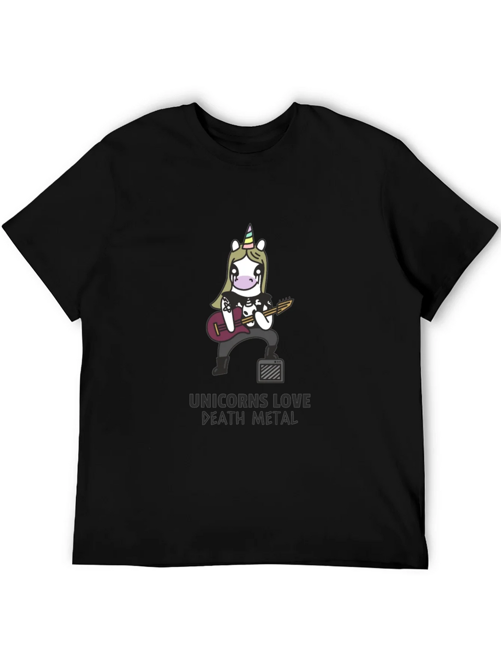Unicorn Death Metal Black T-Shirt