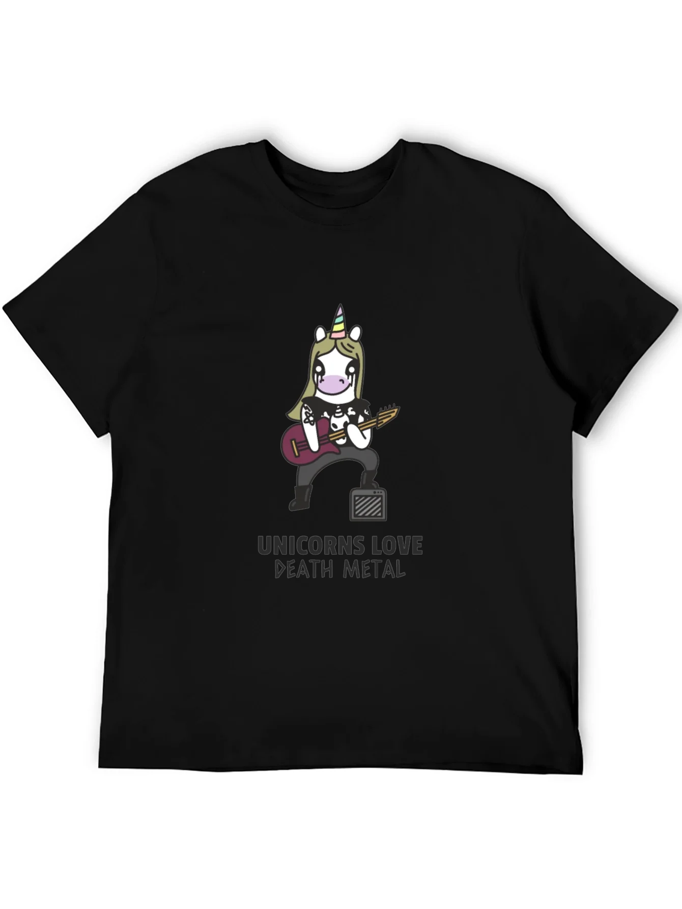 Unicorn Death Metal Black T-Shirt