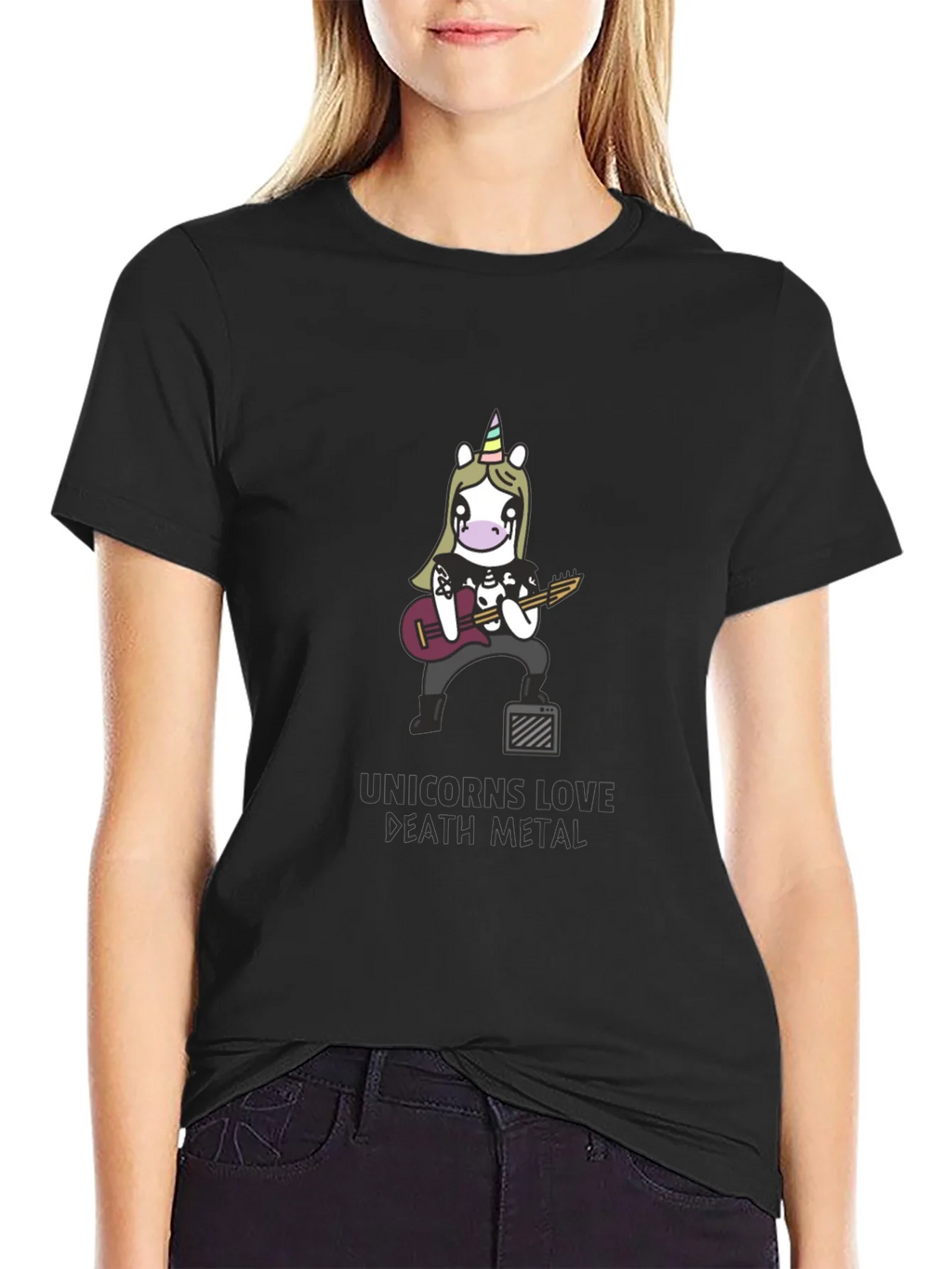 Unicorn Death Metal Black T-Shirt