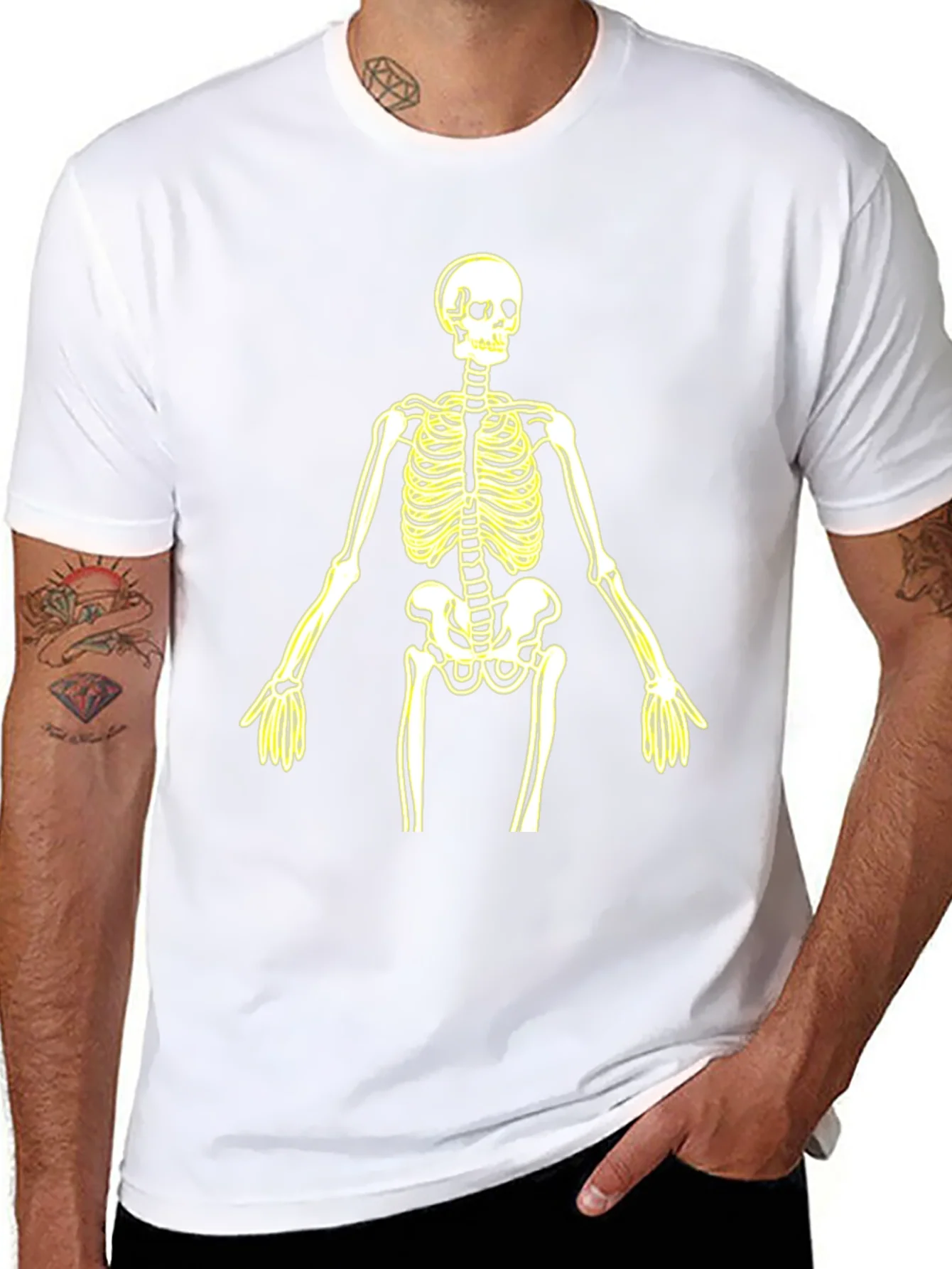 Skeleton Graphic Tee - Halloween Style