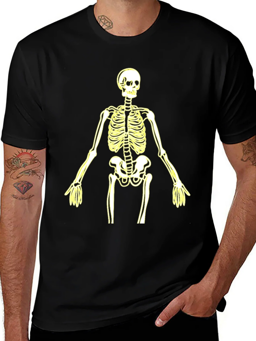 Skeleton Graphic Tee - Halloween Style