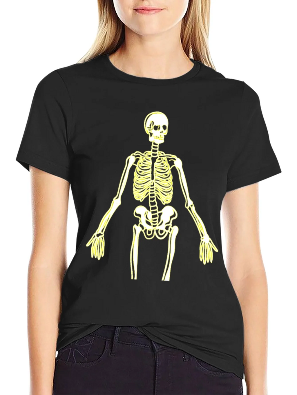 Skeleton Graphic Tee - Halloween Style