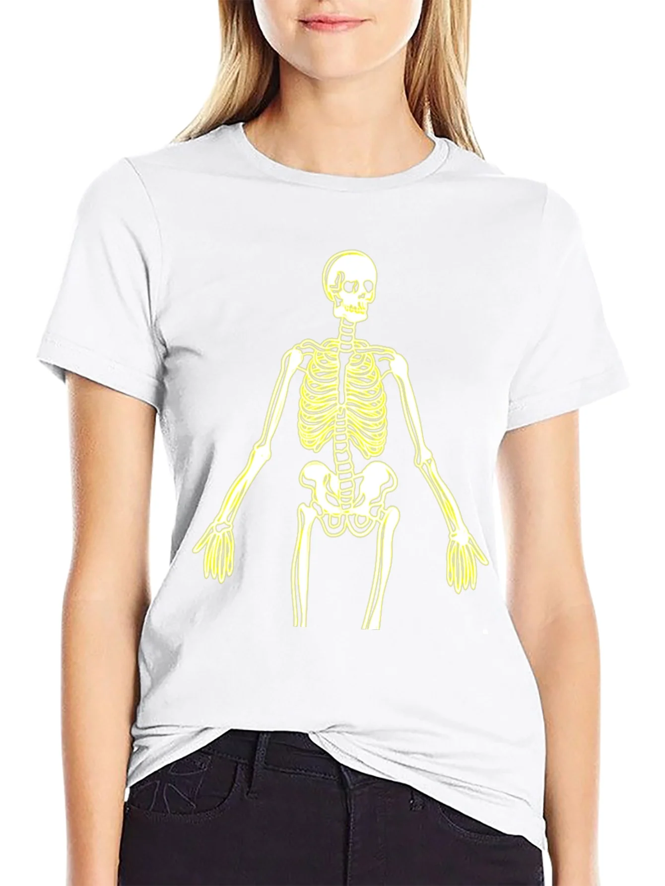 Skeleton Graphic Tee - Halloween Style